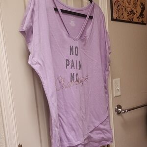Purple Relaxed Short Sleeve Tee